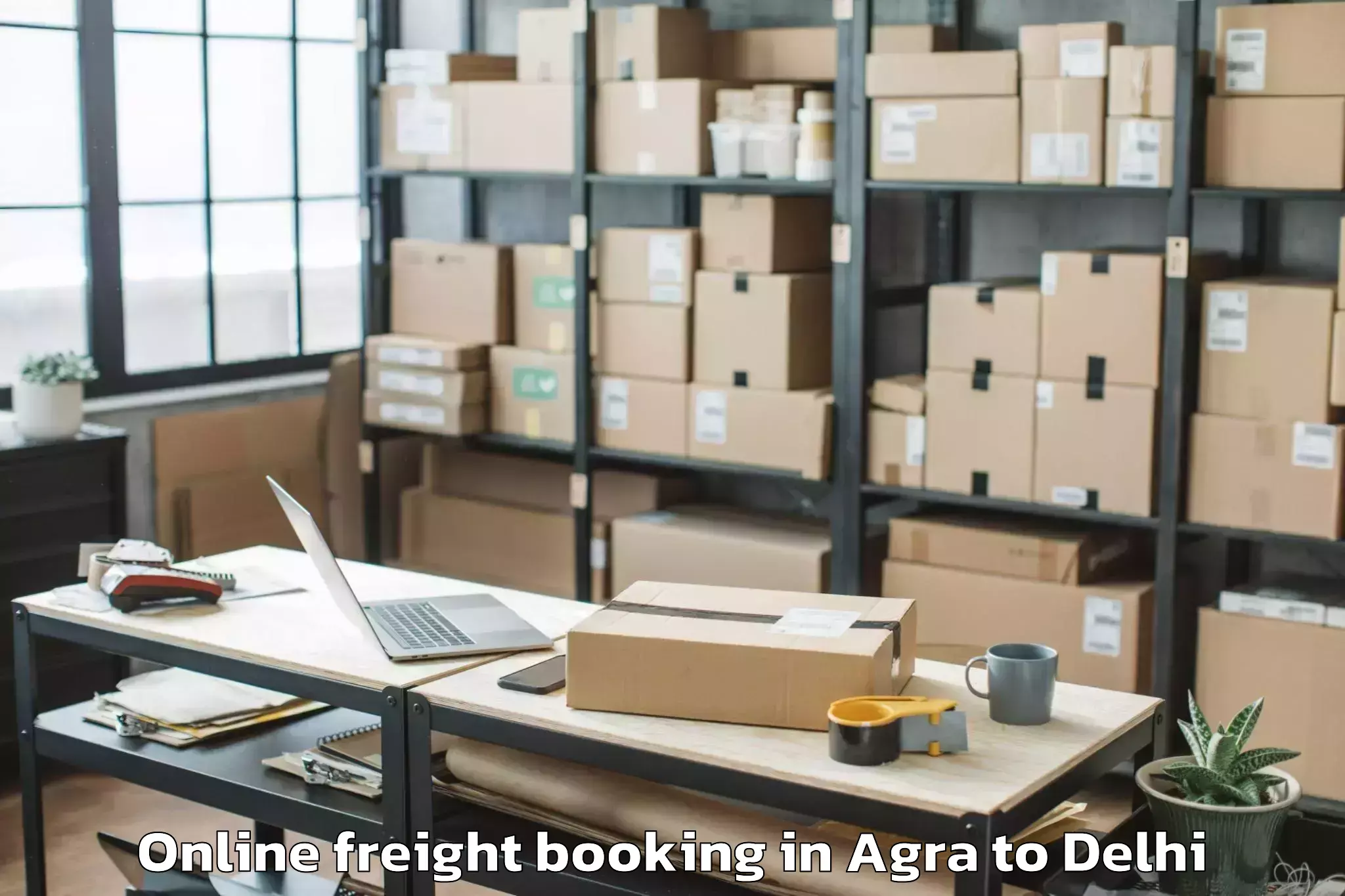 Comprehensive Agra to Vivek Vihar Online Freight Booking